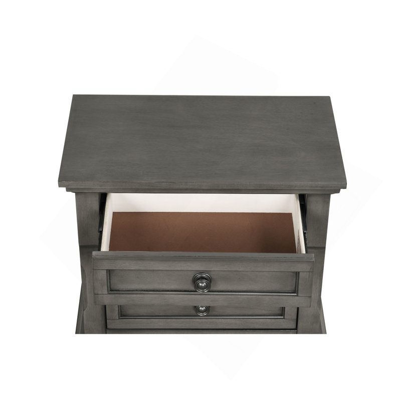 Meade G8905-N Nightstand , Gray, Gray