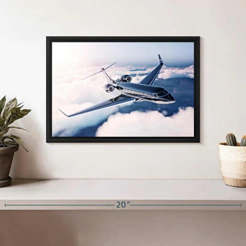 Mehar Private Jet Flight, 9" H x 13" W