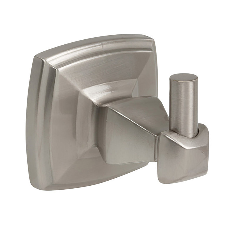 800 Series Bath Single Wall Mounted Robe Hook, Satin Nickel