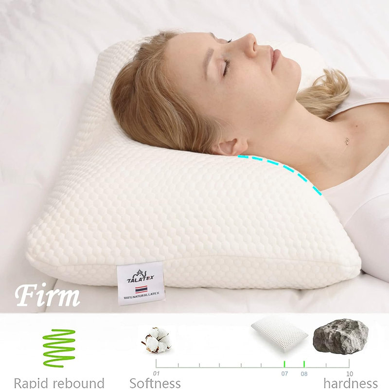 Ensemble de coussins en latex Talalay 100% naturel Talatex (paquet de 1), Très grand coussin: H 5,9 po x l 33 po