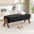 Chenice Upholstered Solid Wood Leg Bench-127275627