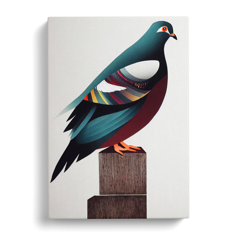 Ramilla Pigeon Modern - Wrapped Canvas, 50cm H x 35cm W x 3cm D