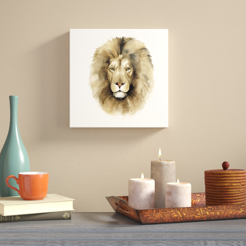 Safari Cat II by Grace Popp - Wrapped Canvas Painting, 30cm H x 30cm W