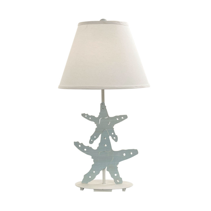 Lampe de table Jamyah, Bleu marine / bleu, H 28,5 po x l 11 po x P 15 po