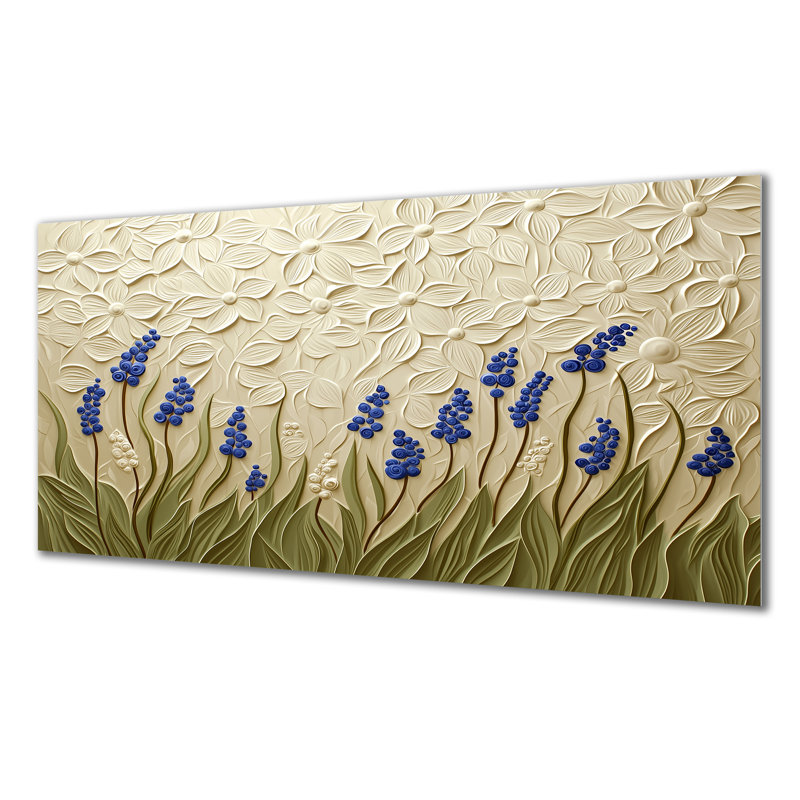 «Bluebell Forest II - Lily», décoration murale en métal, impression moderne sur métal, H 28 po x l 60 po x P 0,84 po
