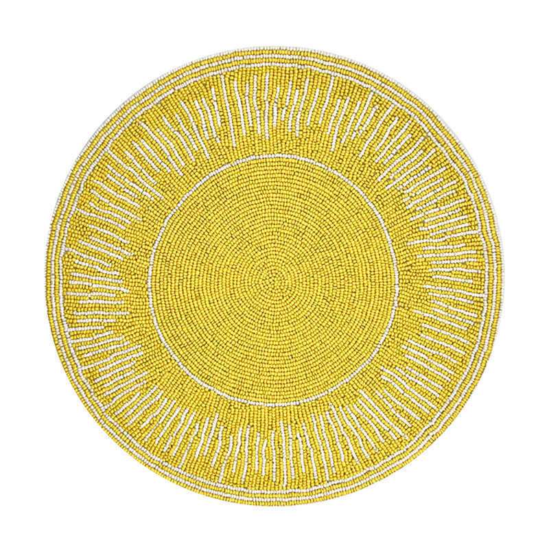 Amalfi Placemats, Yellow/White