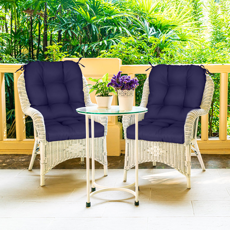 Indoor/Outdoor Seat/Back Cushion, Dark Blue