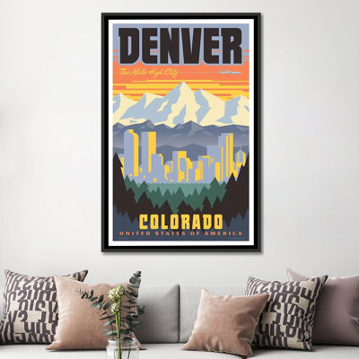 Affiche de voyage Denver par Jim Zahniser-reproduction d’art