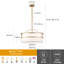 Lustre tambour 5 lumières à intensité variable-672381150