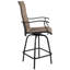 All-Weather Textilene Swivel Patio Stools and Deck Chairs with High Back & Armrests-1466462465