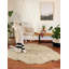 Cotton Area Rug in Gray/Tan