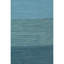 India Hand Loomed Cotton Striped Area Rug in Blue-1313779526
