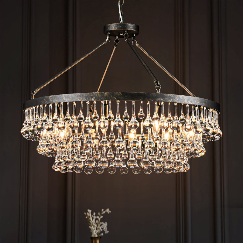 Lustre gradué à 10 lumières Alissya