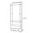 Stainless Steel Coat Rack with Leather Storage-166026016