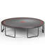 Trampoline 16 pi - Noir et rouge