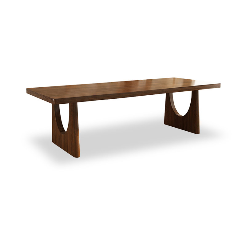 Brown Rectangular Solid Wood Dining Table, 29.53" H x 62.99" L x 31.3" W