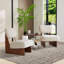 Chaise d'appoint rembourrée 25,6 po (ensemble de 2)-1650268029