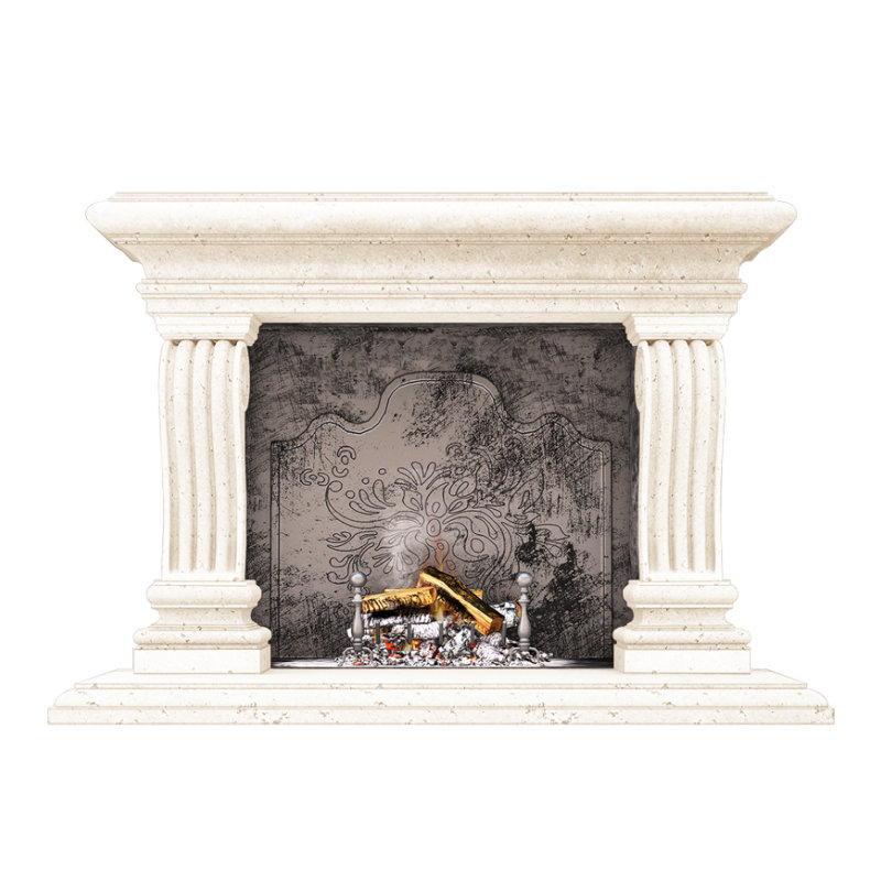 San Lazzaro Fireplace Surround, Old World Beige