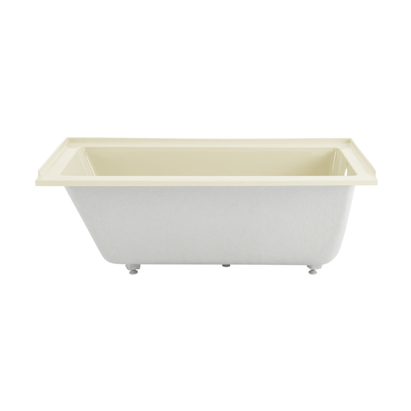 Voltaire 60" x 30" Alcove Bathtub, Right, Beige/White