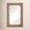 Adame Wood And Rattan Rectangle Wall Mirror