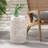 Lace Cut Metal Barrel Shape Accent Table-850518352