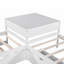 Lit plateforme simple en L avec bureau intégré, lit gigogne et amp; Tiroirs - Aucun sommier requis, fabrication robuste-888055916