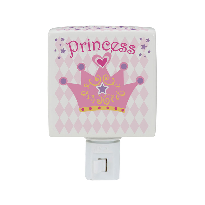Veilleuse princesse avec nom personnalisé imprimé