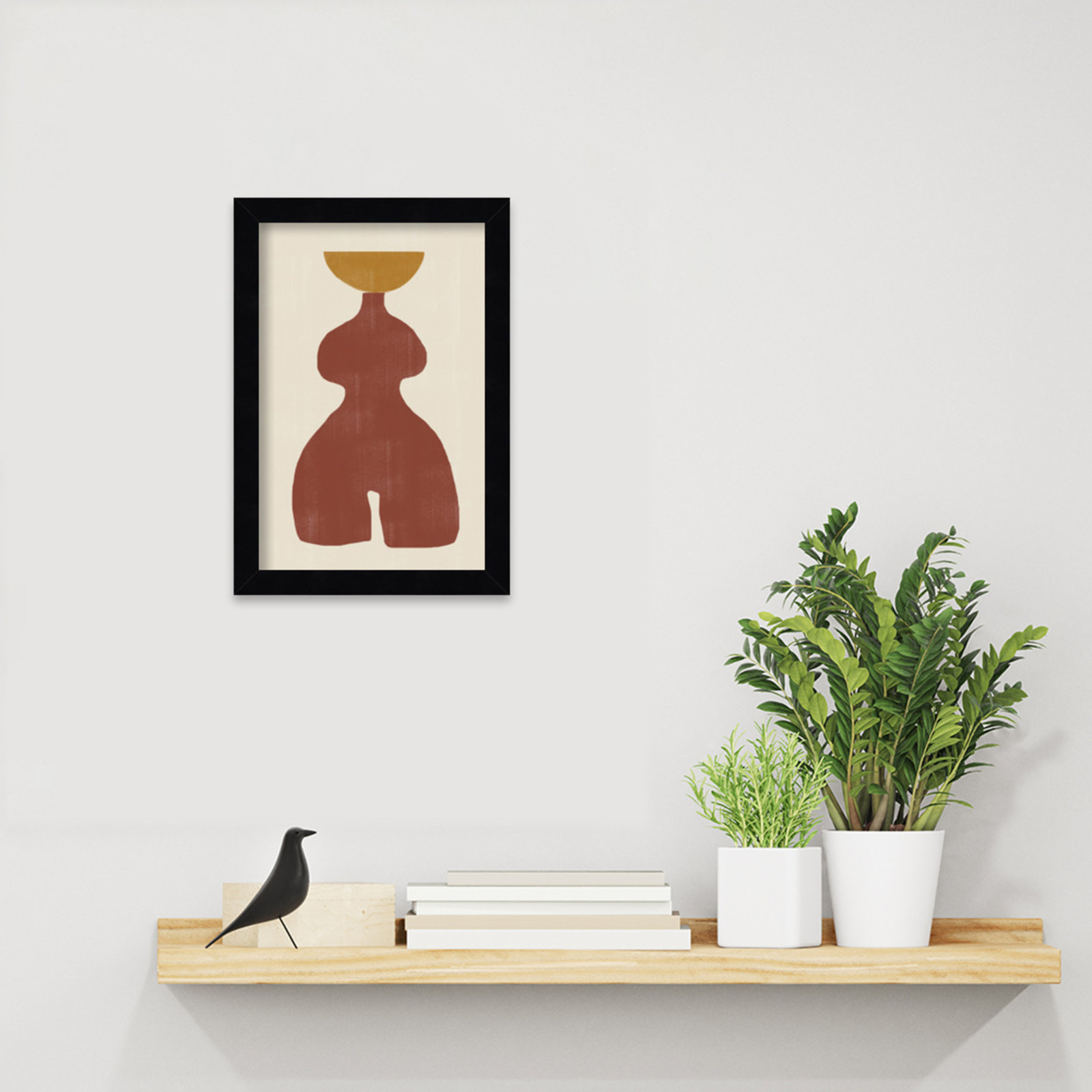 Rockingham "Vase No. 11" Print, 13" H x 9" W, Black