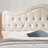 Upholstered Polyester Tufted Button Adjustable Height Headboard with Footboard-1381216255-1381216002