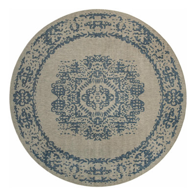 Cowell Oriental Blue/Gray Area Rug