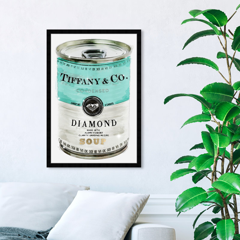 «Priceless Can», reproduction d'art graphique, H 26 po x l 38 po, Cadre noir