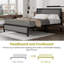 Platform Bed Frame with Headboard and Footboard, Heavy-Duty Bed Frame with Metal Slats Support, Modern Fabric Upholstered Beds, No Box Spring Needed-451935276