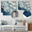«White Frosted Leaves Branches III», décoration murale en métal, feuilles-1698256122