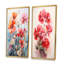 Coral Geraniums Garden Symphony "Coral Geraniums Garden Symphony" 2 - pièces sur-1470183078-1470183081