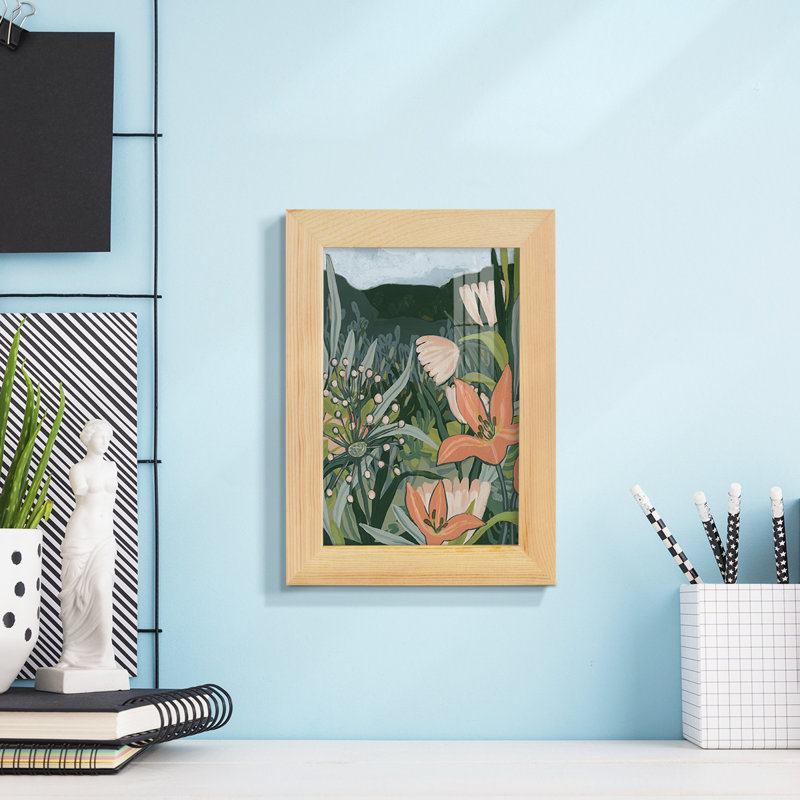 "Spring Valley Blooms II", impression encadrée sur papier, H 7 po x l 5 po x P 1 po, Naturel