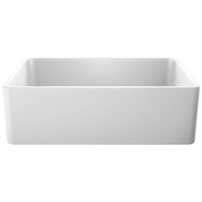 Cerana 33" L x 19.19'' W Single Bowl Fireclay Farmhouse Sink
