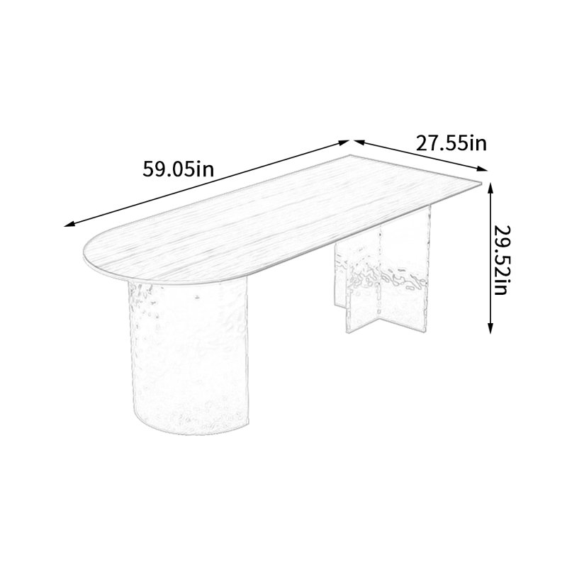 Svanborg, H 29,52 po x L 59,05 po x l 27,55 po