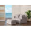 Chaise et demi et repose-pieds de Cadin