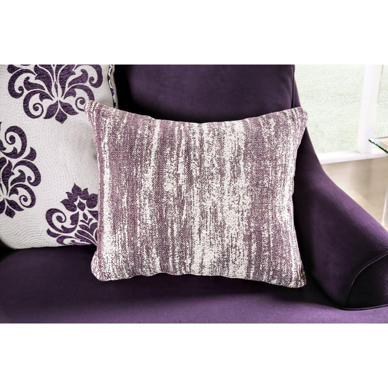 Canapé transitionnel l 91,4 po, mauve, Chenille mauve