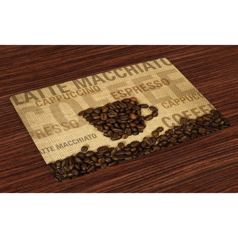 Ashvik Coffee Beans Shaped Mug Placemat