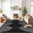 Malica Geometric Machine Woven Polypropylene Area Rug in Black/Ivory-97696957