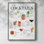 Impression de tableau de cocktail - bois massif-1472271391