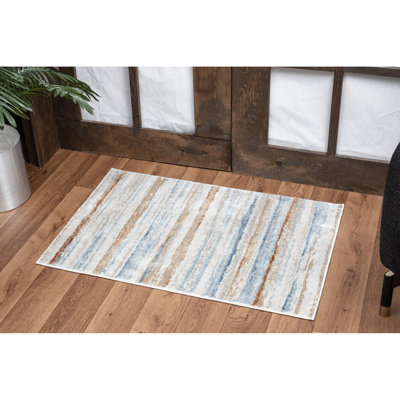 Tapis 2 pi 7 po x 7 pi 3 po, indémodable, teint, fabriqué en Turquie, élégant 2 pi 7 3 po, pour l'entrée