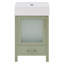 Meuble-lavabo de 20 pouces avec lavabo en céramique et beaucoup de rangement-1412937896