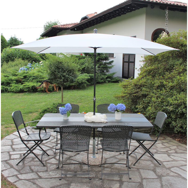 Giada 240cm X 150cm Rectangular Market Parasol, Natural