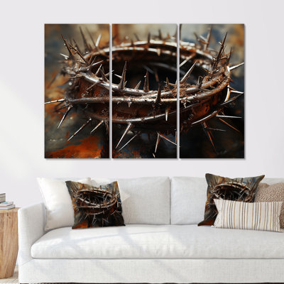 Couronne d'épines, «Christianity I», ensemble d'art sur toile