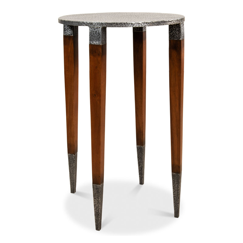 The Burnford Steel Top End Table