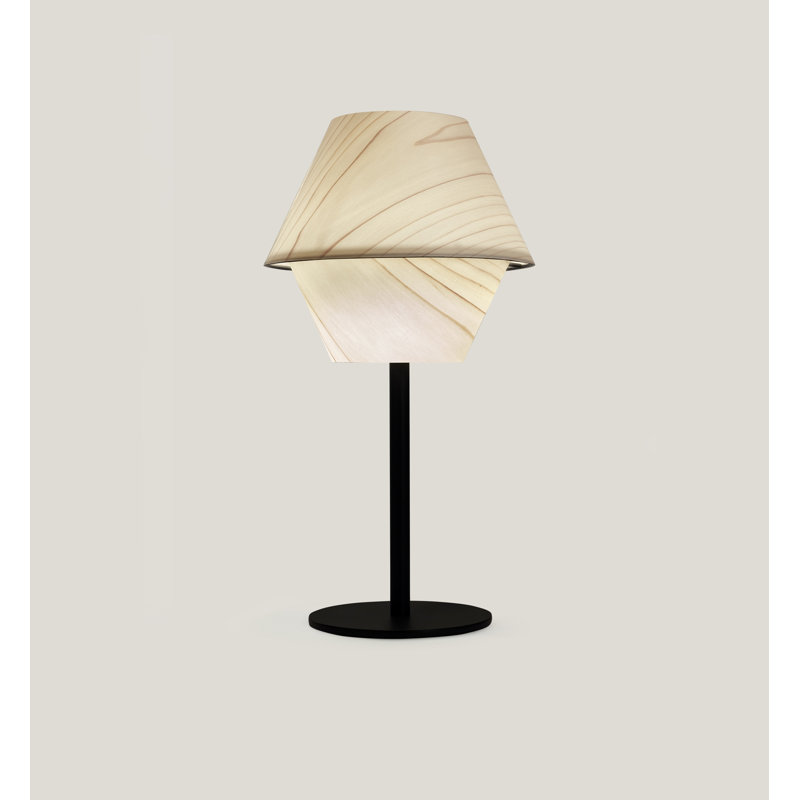 Hotel Table Lamp, Natural White, Dimmable, Matte Black