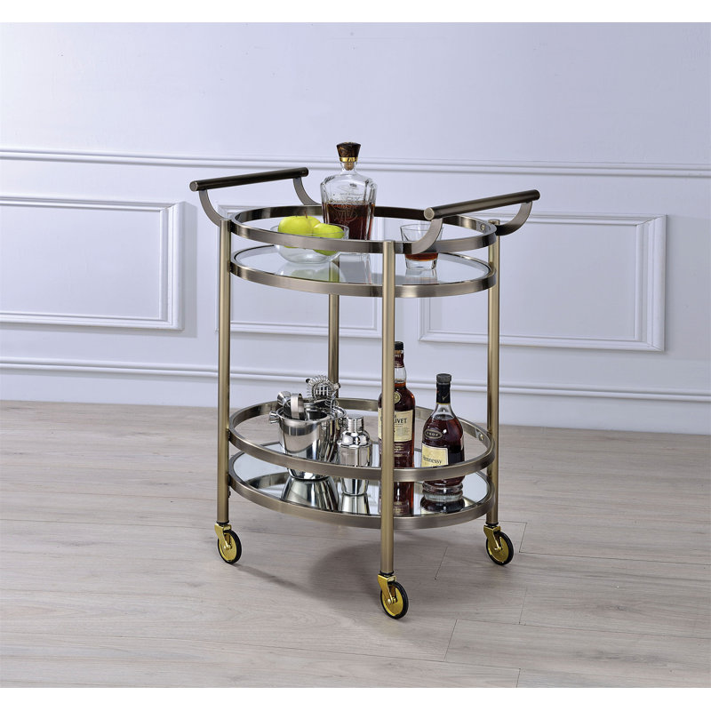 Evann Kitchen Cart, Gold