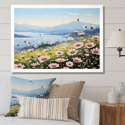 Zinnias Charm In Mountain sur impression sur toile